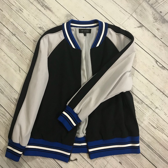 St. John Jackets & Blazers - St. John Collection baseball jacket
